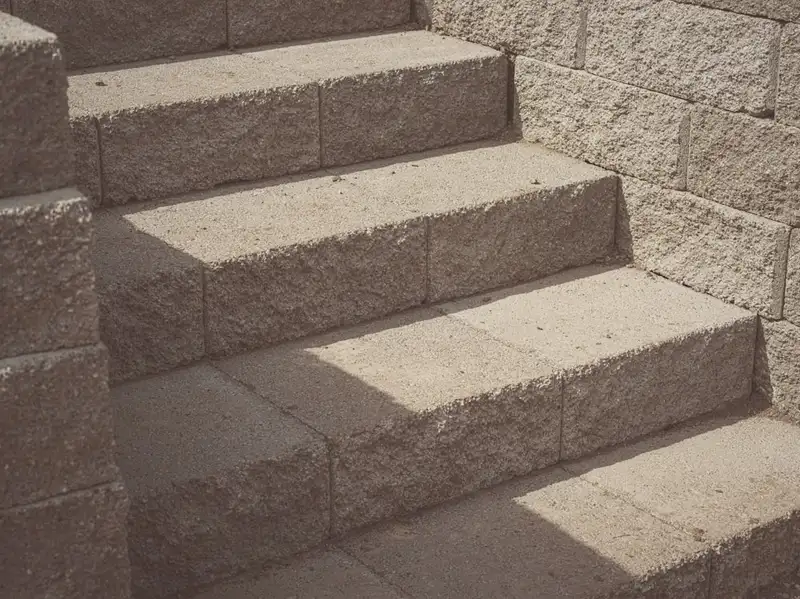 Paver steps and landscaping